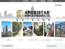 Tablet Screenshot of ameristarfencechicago.com